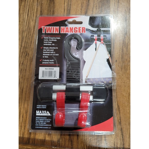Maxsa Innovations Other - MAXSA Innovations 20058 Twin Hanger Multi-Purpose Hook for‎ Car